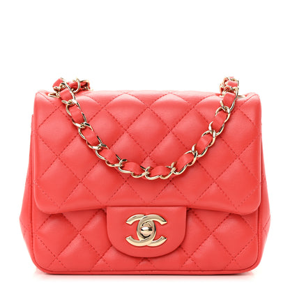 Chanel Lambskin Quilted Mini Square Flap Pink 1 of 13