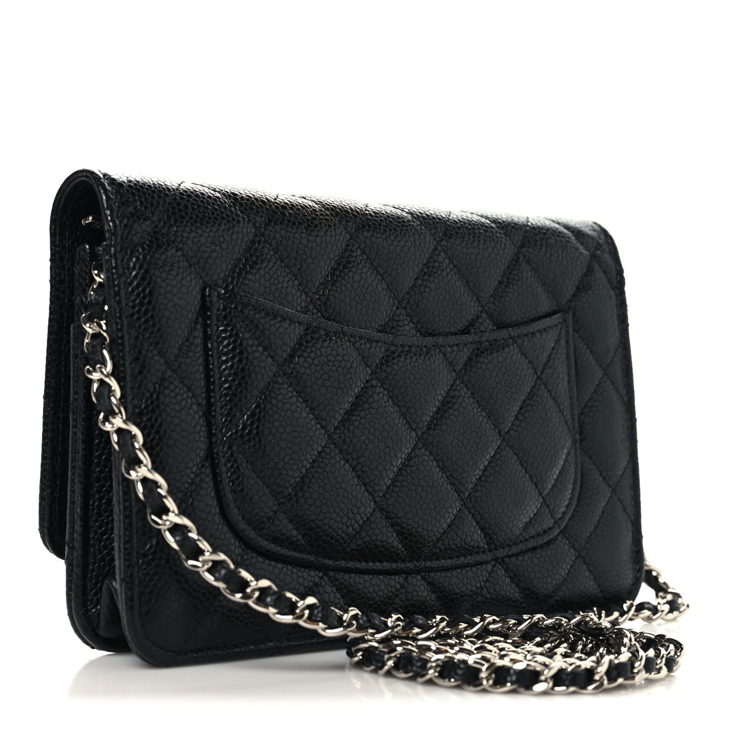 Chanel Caviar Quilted Wallet on Chain WOC Black 3 of 13