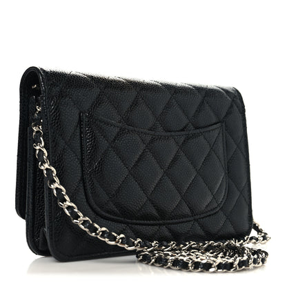 Chanel Caviar Quilted Wallet on Chain WOC Black 3 of 13