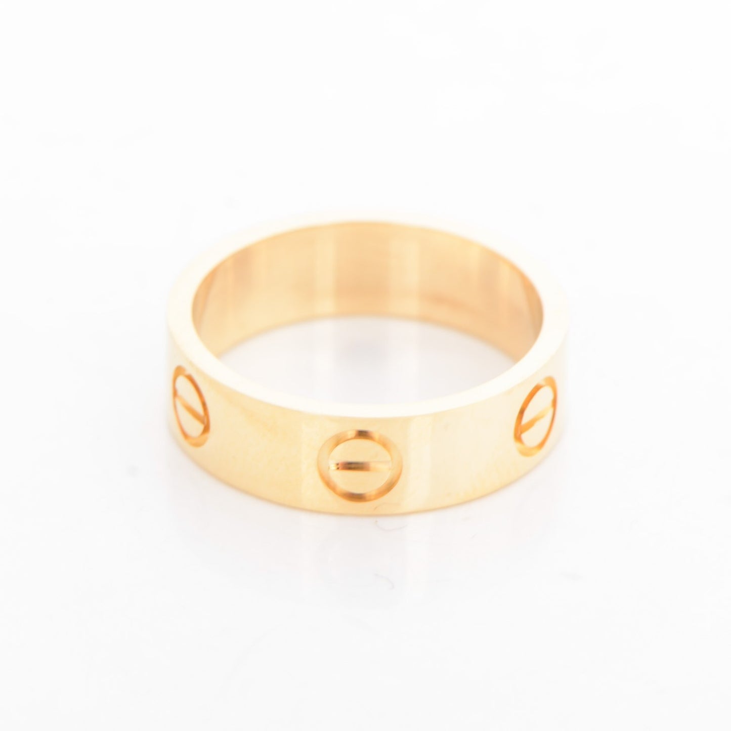 18K Yellow Gold 5.5mm LOVE Ring 52 6