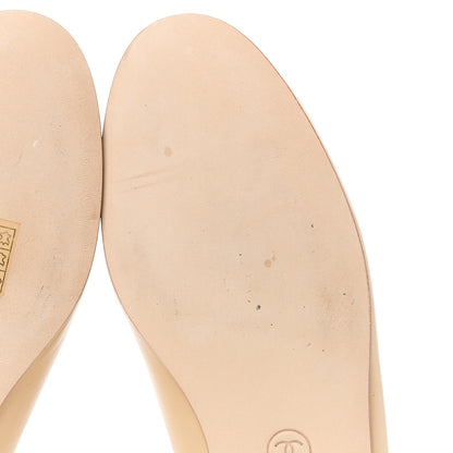 Chanel Lambskin Pearl CC Loafers 38.5 Black 9 of 12