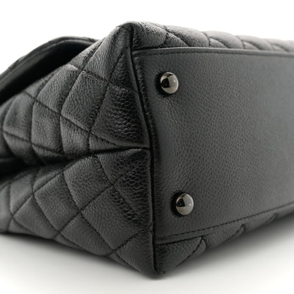 Chanel Caviar Quilted Small Coco Handle Flap So Black 9 of 11