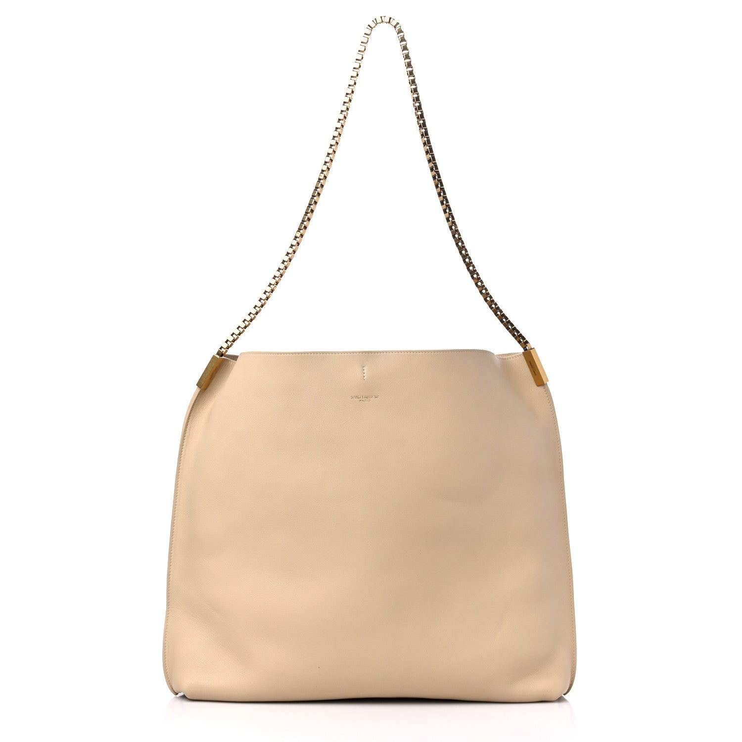 Saint Laurent Calfskin Medium Suzanne Hobo Beige 3 of 10