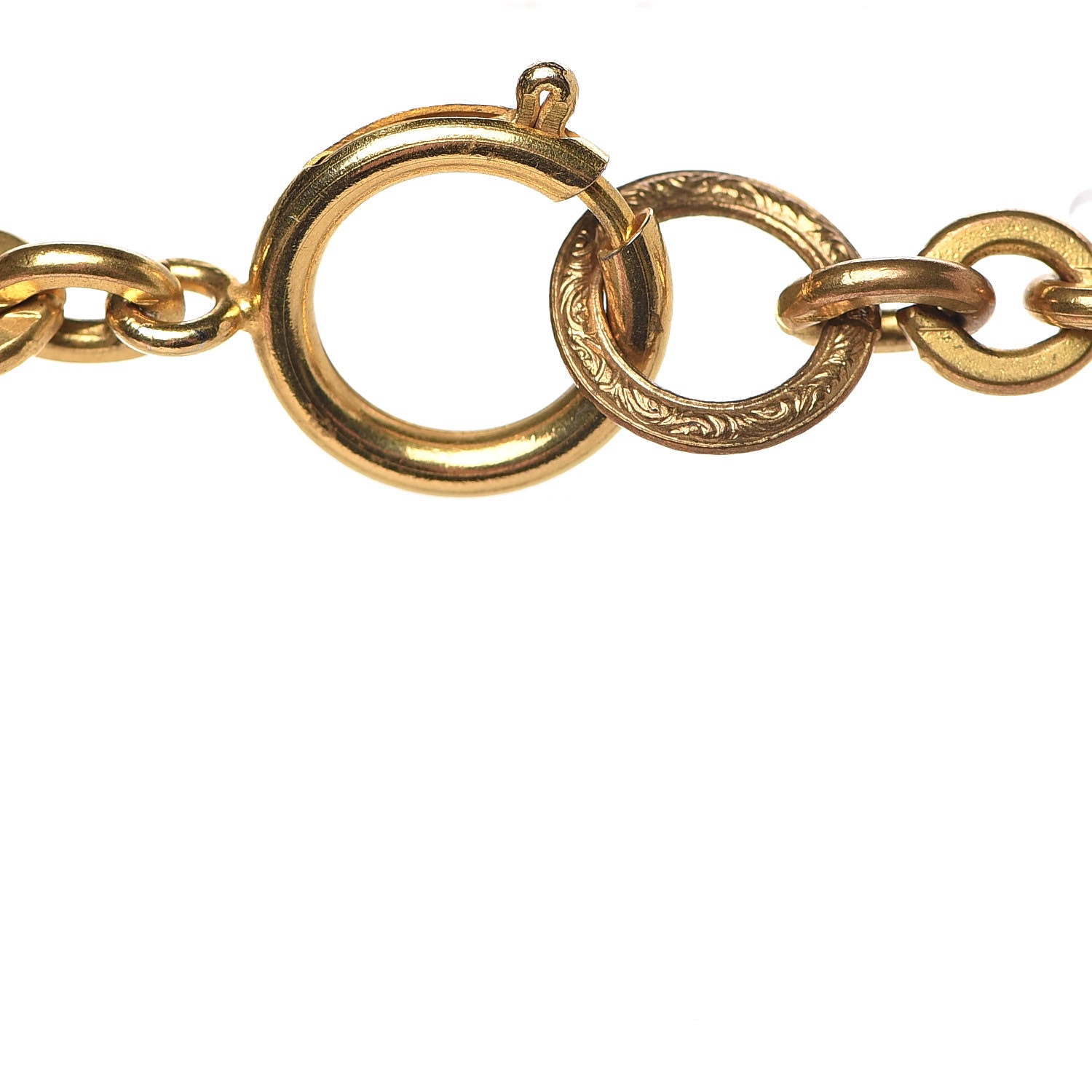 Chanel CC Pendant Long Necklace Gold 5 of 7