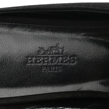 Hermes Satin Suede Goatskin Crystal Roxane Mules 39 Black 7 of 12