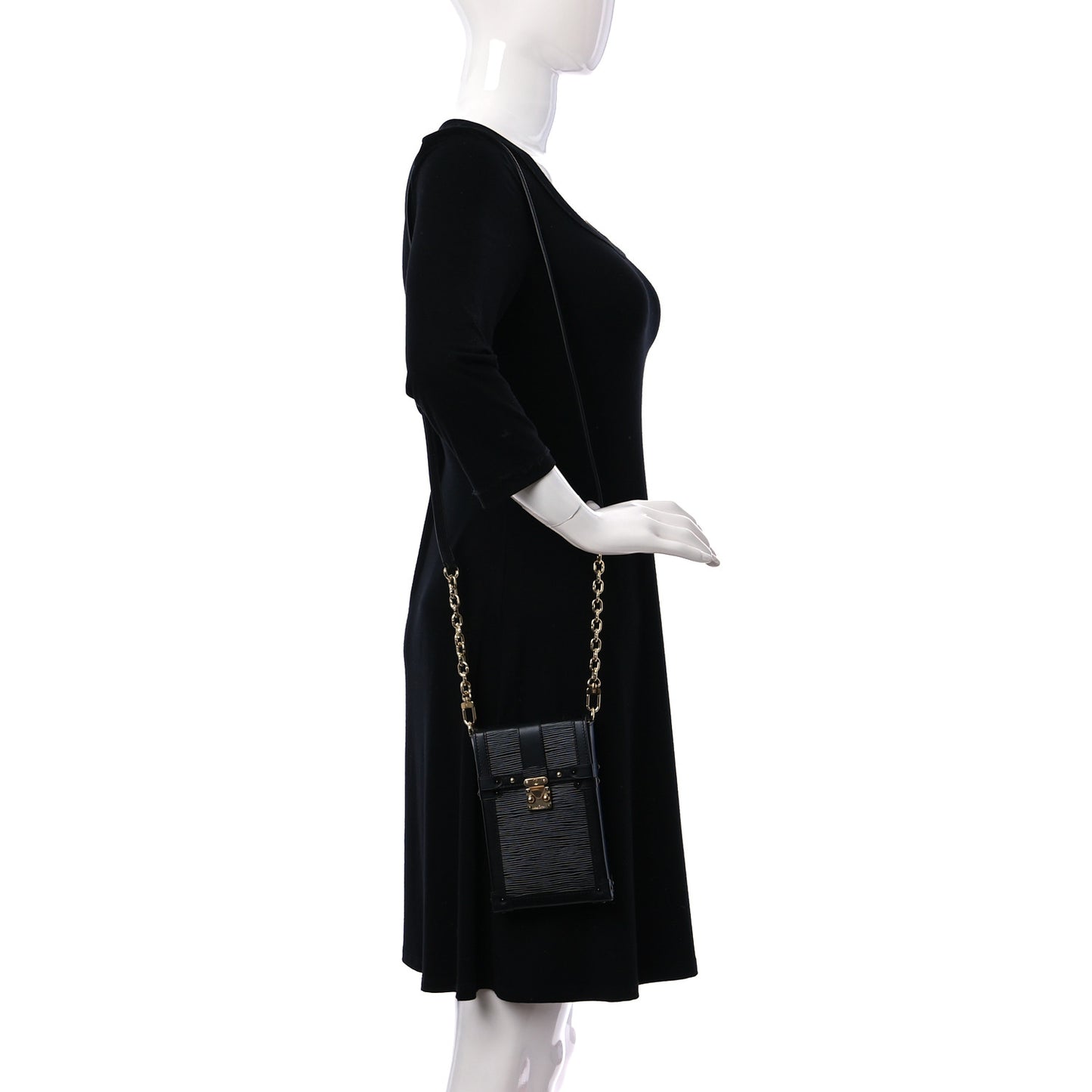Epi Pochette Trunk Verticale Black