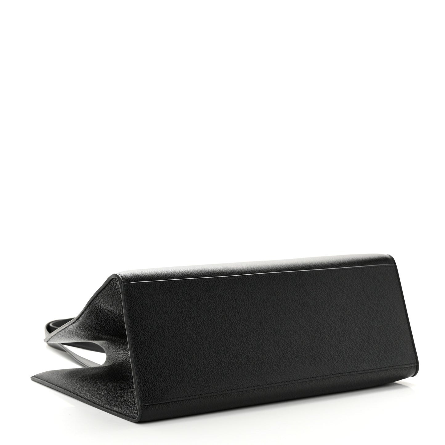 Supple Grained Calfskin Cabas 16 Bag Black