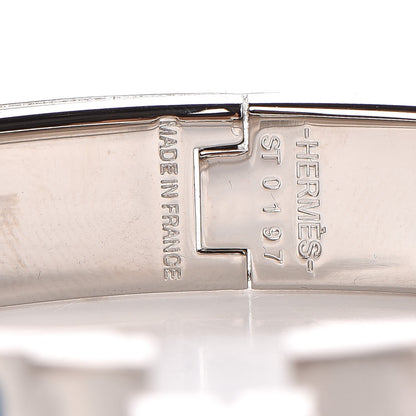 Hermes Enamel Narrow Clic Clac H Bracelet PM Bleu Ciel 3 of 5