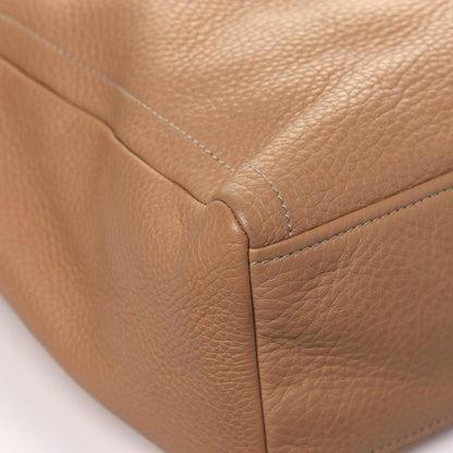 Prada Vitello Daino Easy Foldover Pushlock Tote Sabbia 8 of 10