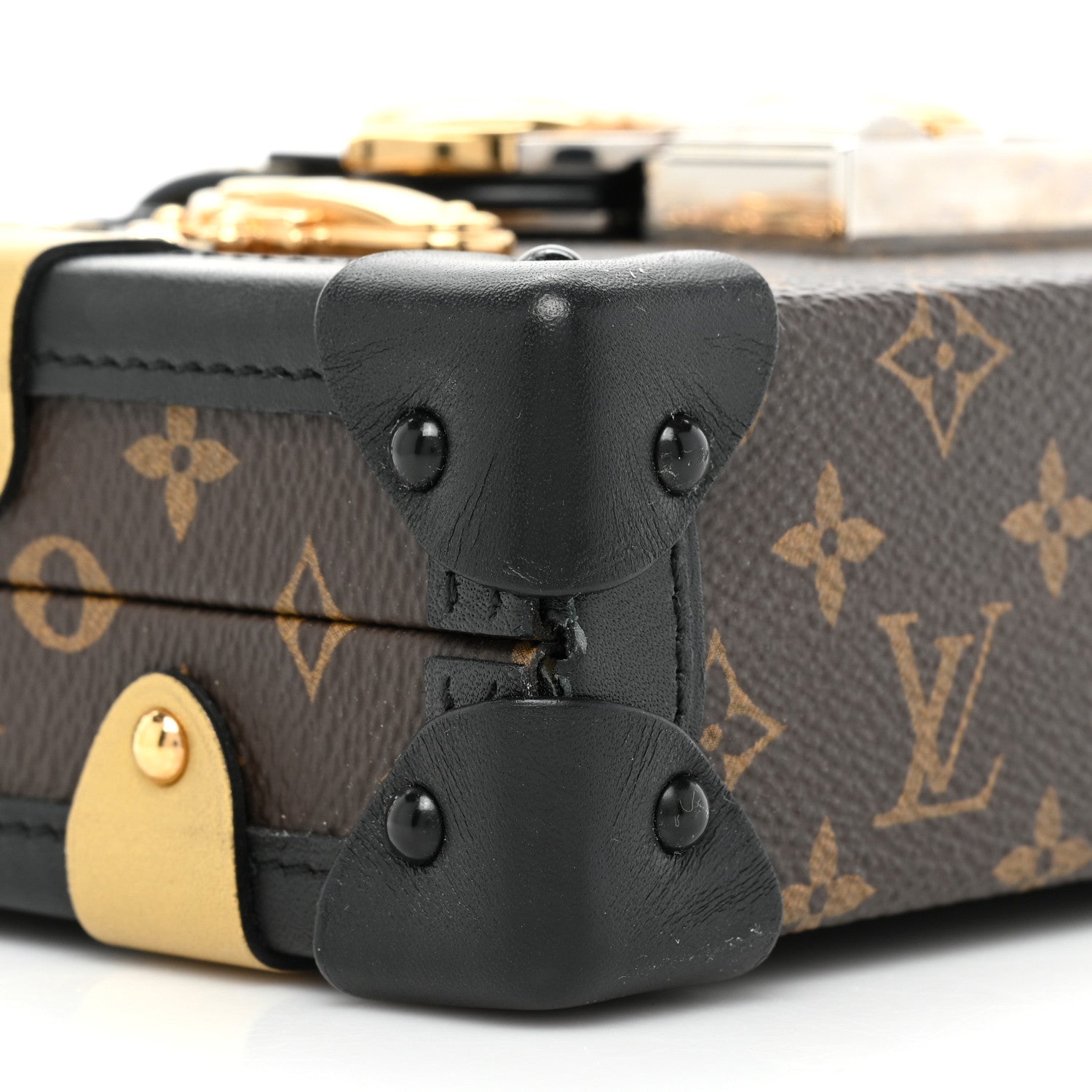 Louis Vuitton Monogram Column Petite Malle Black 9 of 17