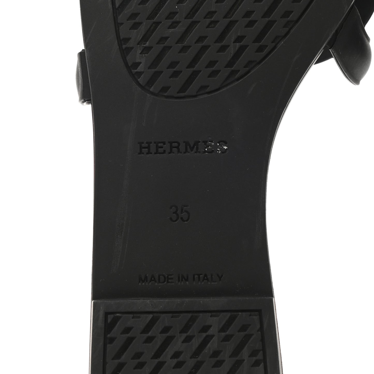 Rubber Aloha Sandals 35 Black