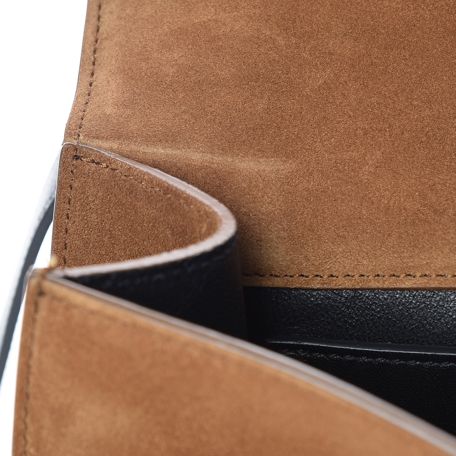 Saint Laurent Suede Monogram Medium Spontini Saddle Bag Brown 10 of 12