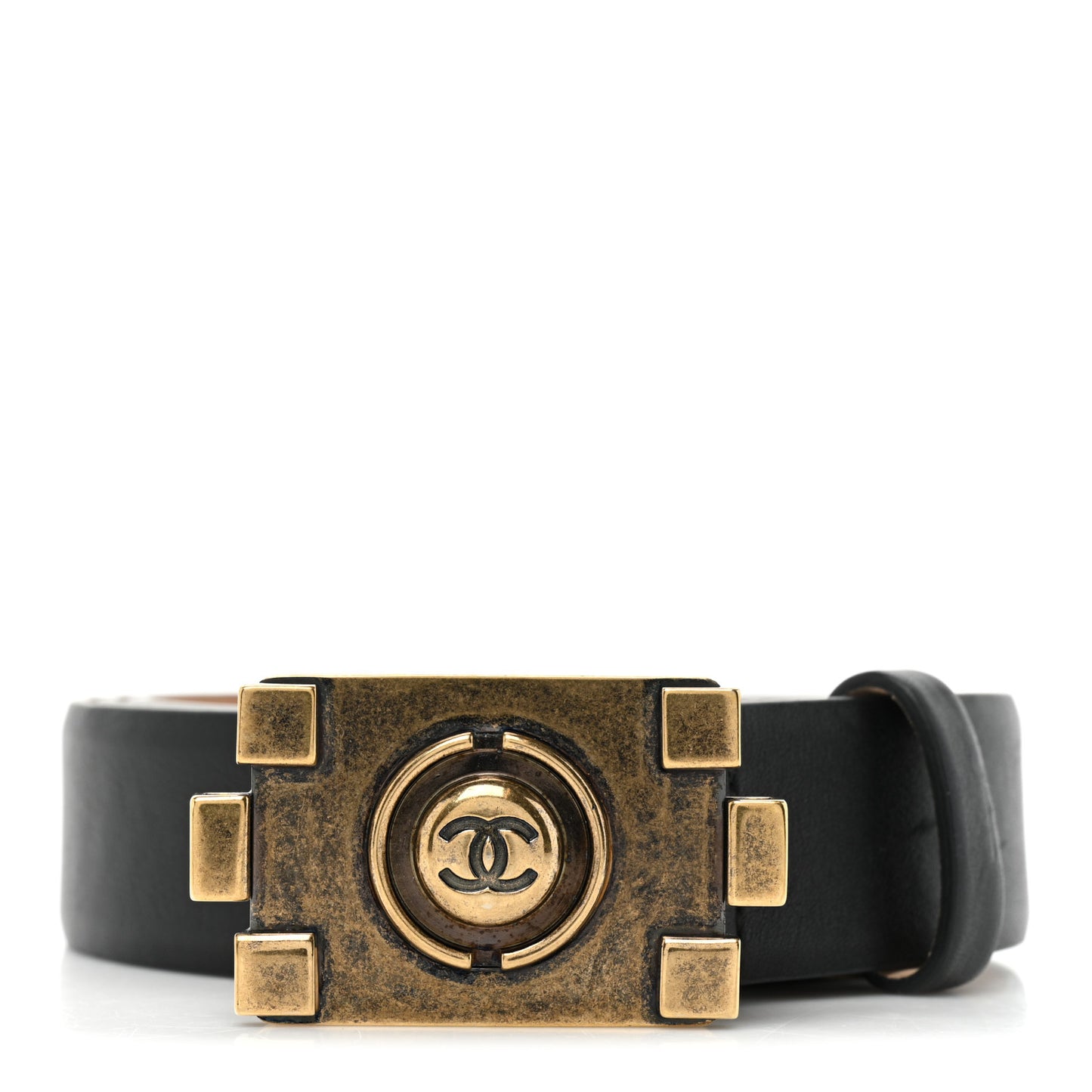 Calfskin CC Boy Belt Black
