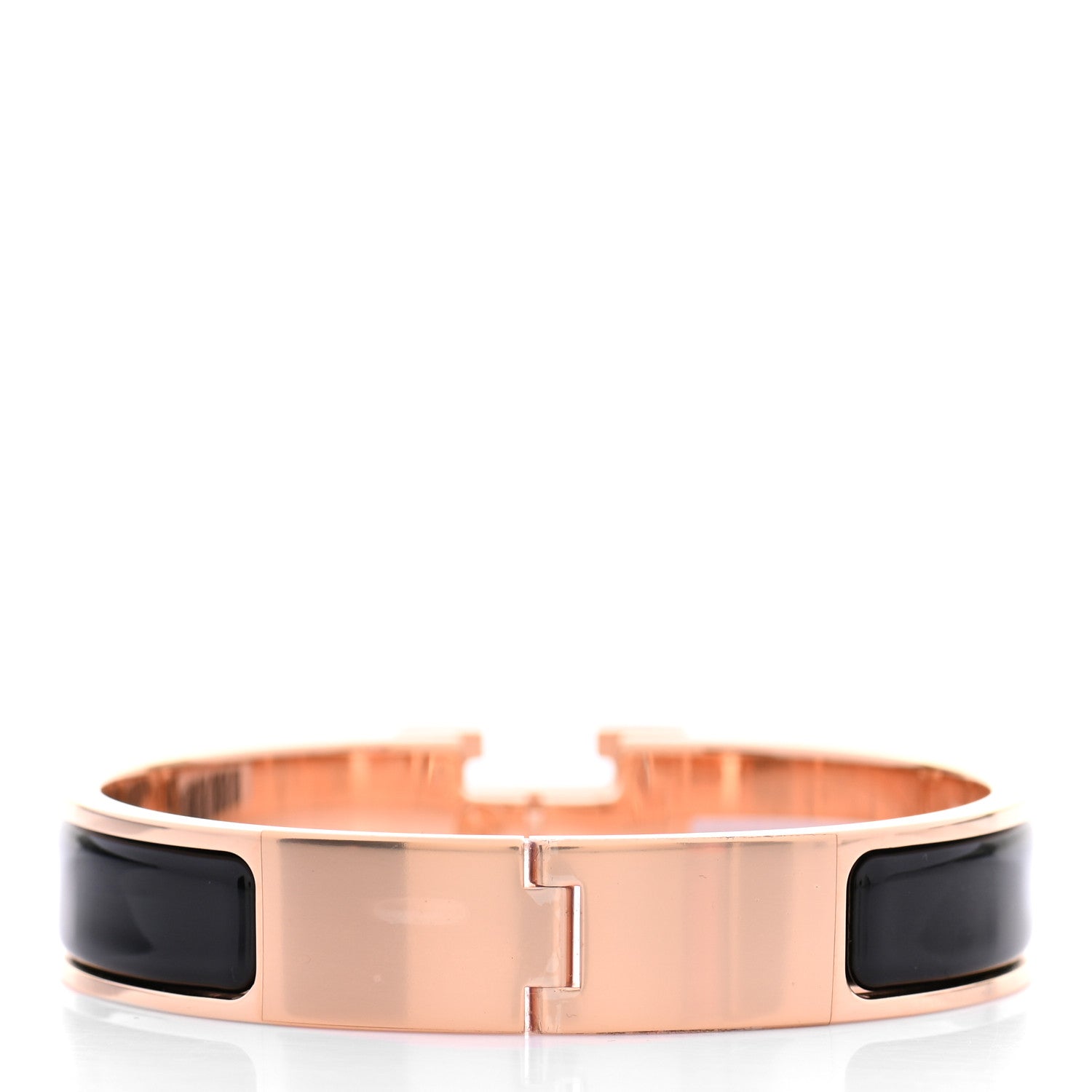 Hermes Enamel Narrow Clic Clac H Bracelet PM Black 3 of 4