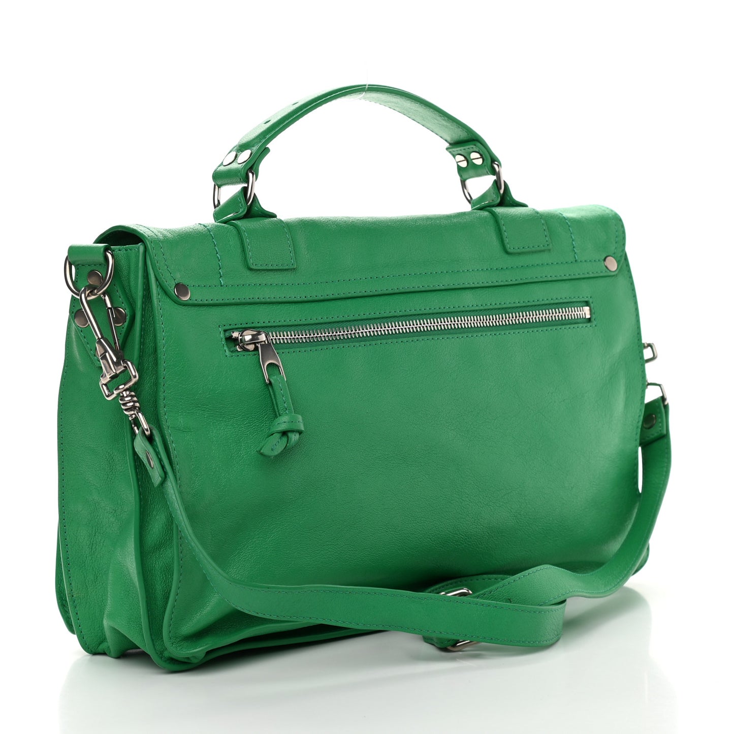 Lambskin Medium PS1 Satchel Aloe