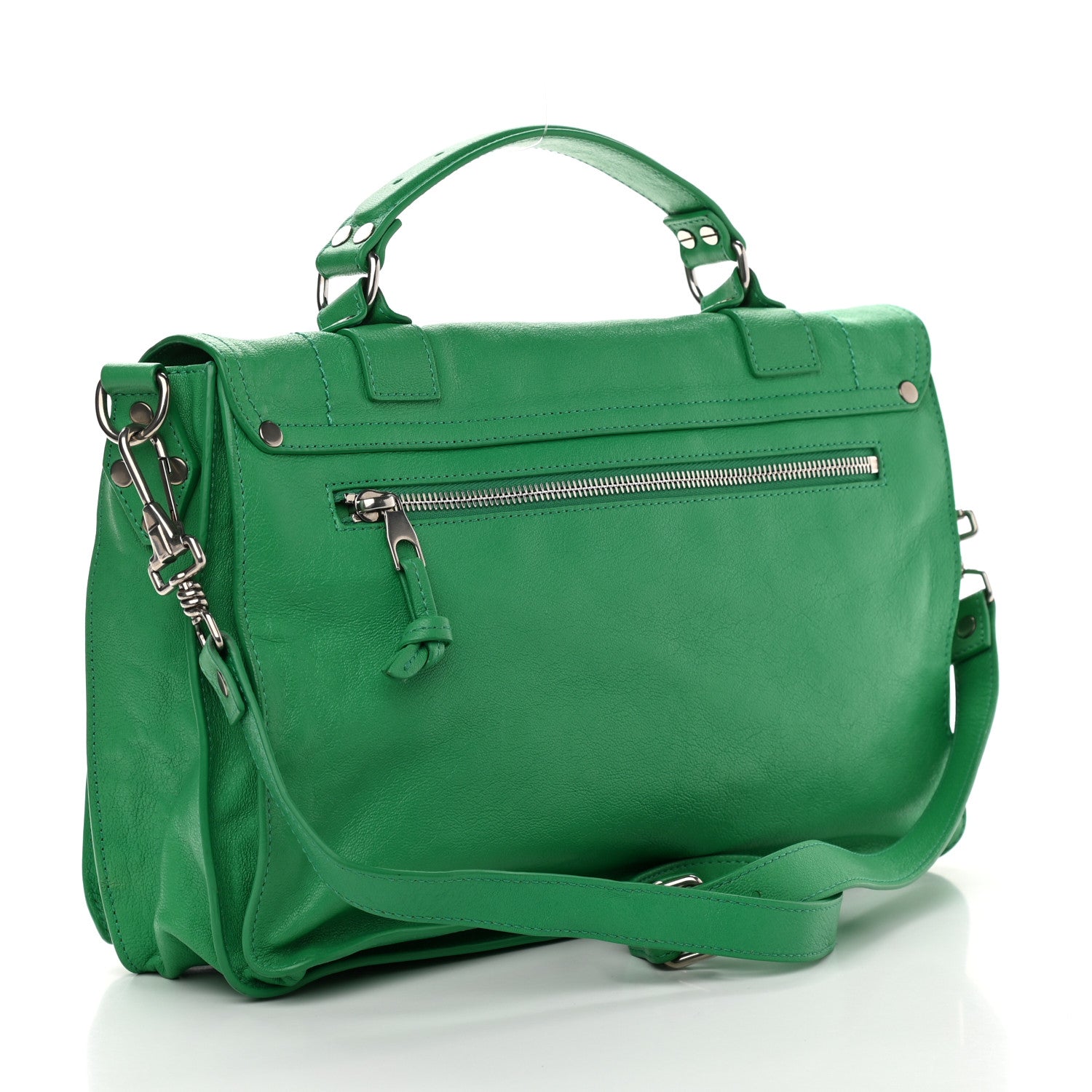 Proenza Schouler Lambskin Medium PS1 Satchel Aloe 3 of 9