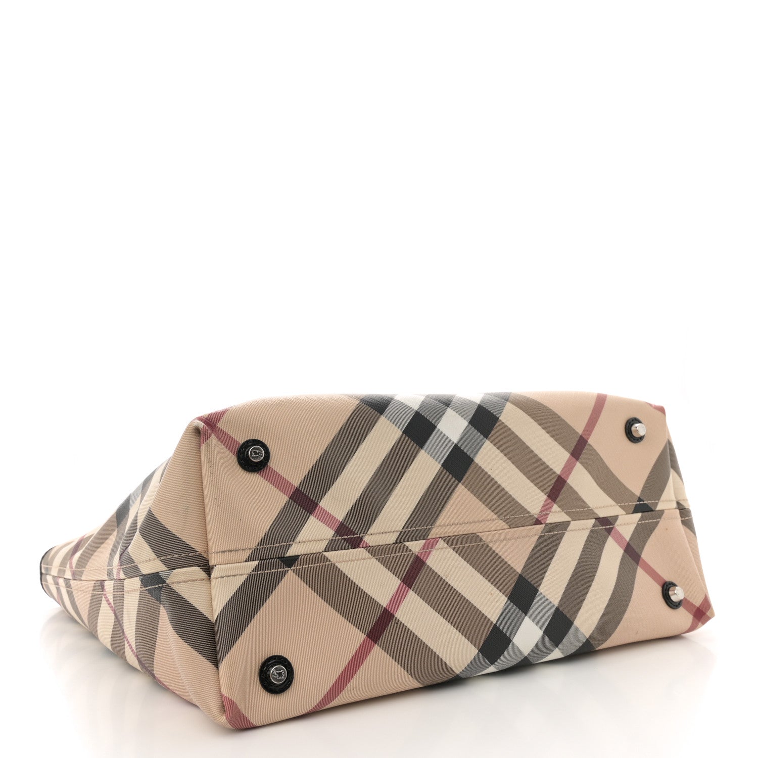Burberry Nova Check Large Nickie Tote Black 4 of 15