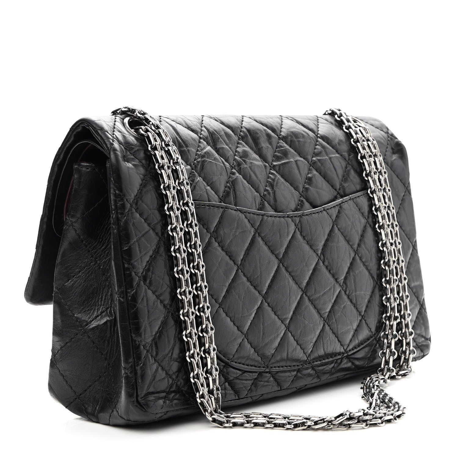 Chanel Aged Calfskin Quilted 2.55 Reissue 226 Flap Black 3 of 9
