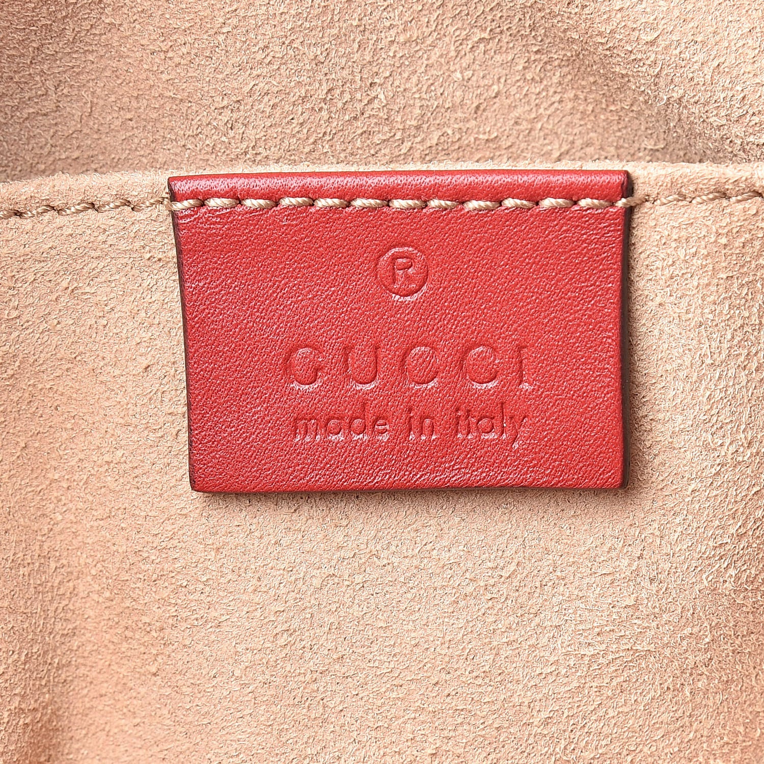 Gucci Calfskin Matelasse GG Marmont Cosmetic Case Hibiscus Red 6 of 8