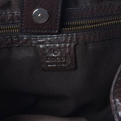 Gucci Monogram Medium Jockey Tote Dark Brown 5 of 8