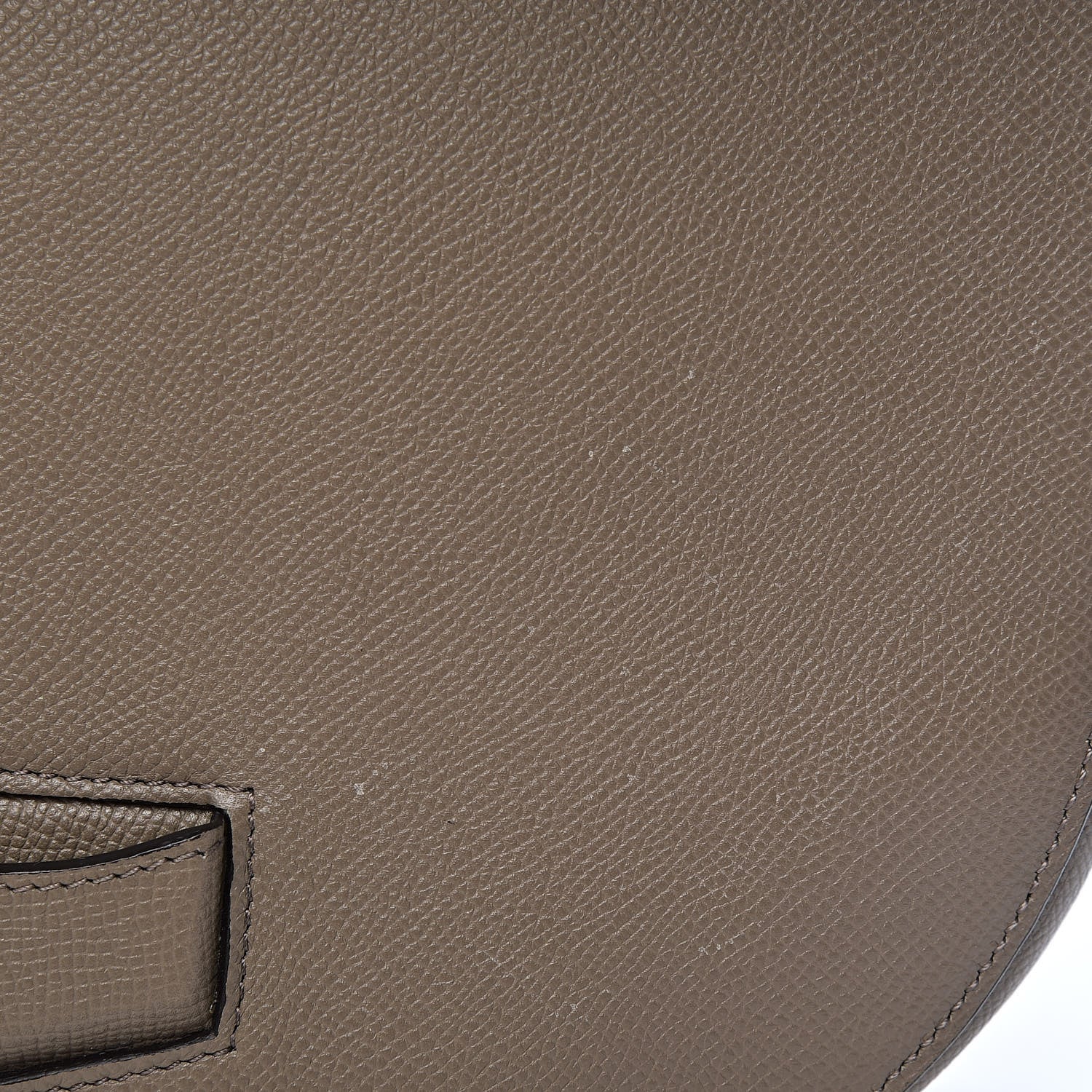 Celine Grained Calfskin Medium Trotteur Taupe 8 of 11