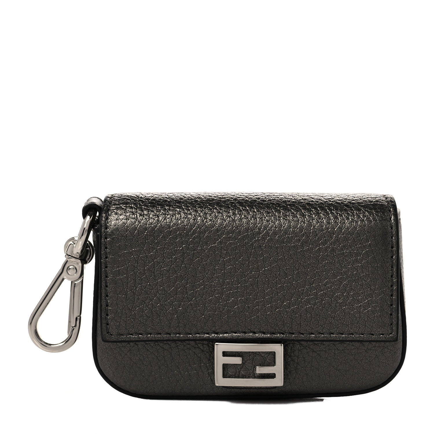 Fendi Cuoio Romano Lux Nano Baguette Charm Graphite 1 of 8