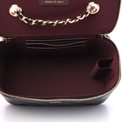 Chanel Caviar Quilted Small Vanity Case With Chain Black 4 of 9