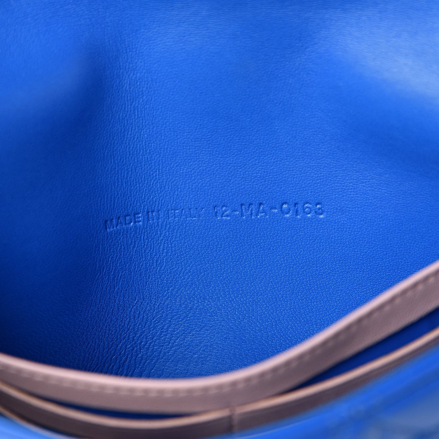 Lambskin Cannage Miss Dior Promenade Pouch Blue