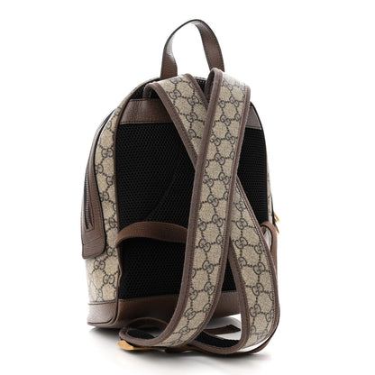 Gucci GG Supreme Monogram Calfskin Web Small Ophidia Day Backpack Beige Ebony New Acero 3 of 10