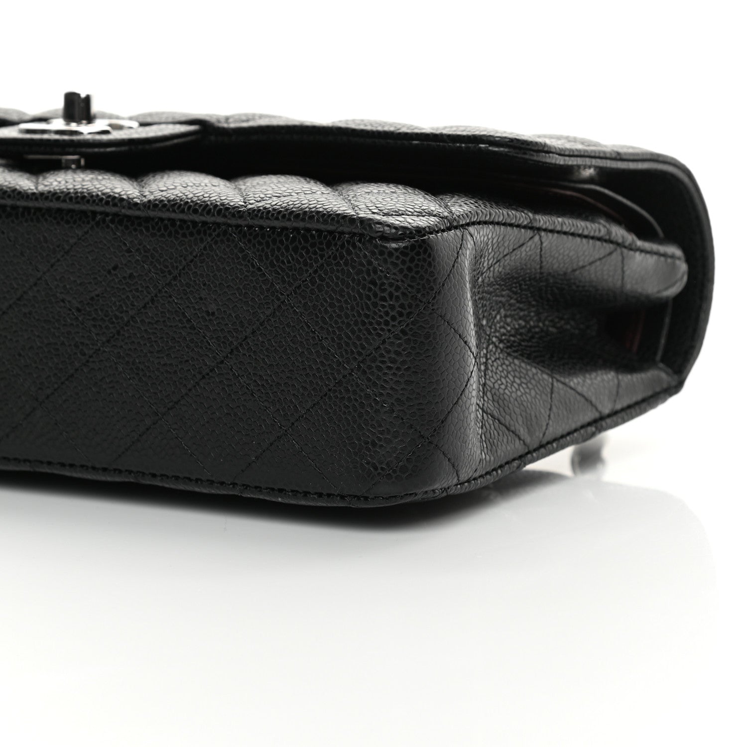 Chanel Caviar Quilted Medium Double Flap Black 10 of 15