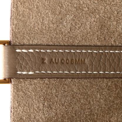 Hermes Taurillon Clemence Picotin Lock 22 MM Etoupe 7 of 11