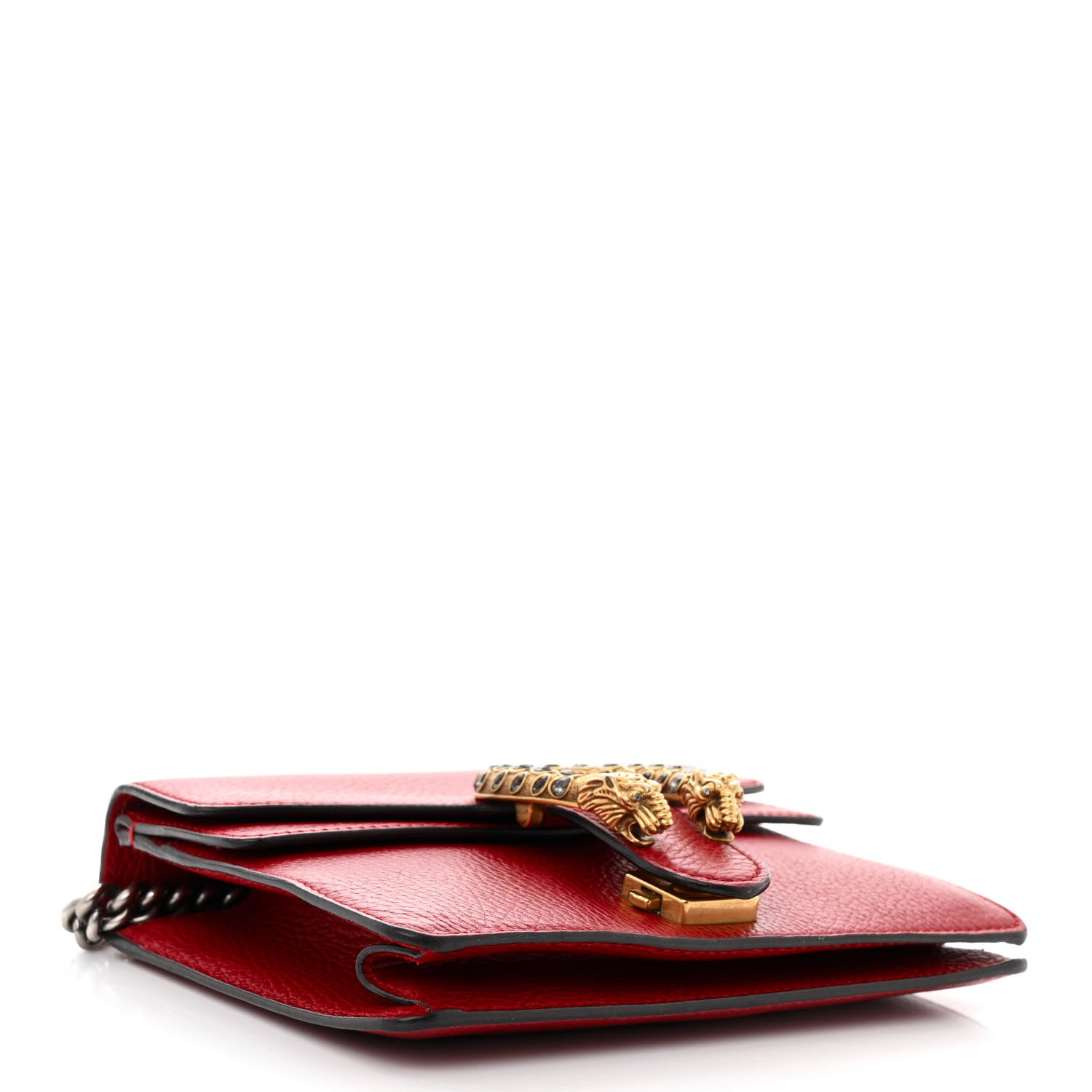 Gucci Calfskin Mini Dionysus Shoulder Bag Hibiscus Red 4 of 11