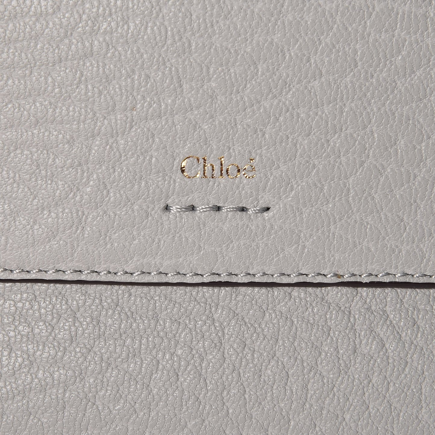 Grained Calfskin Drew Card Holder Airy Grey