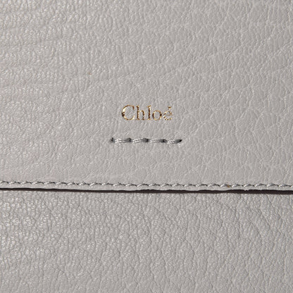 Chloe Grained Calfskin Drew Card Holder Airy Grey 6 of 8