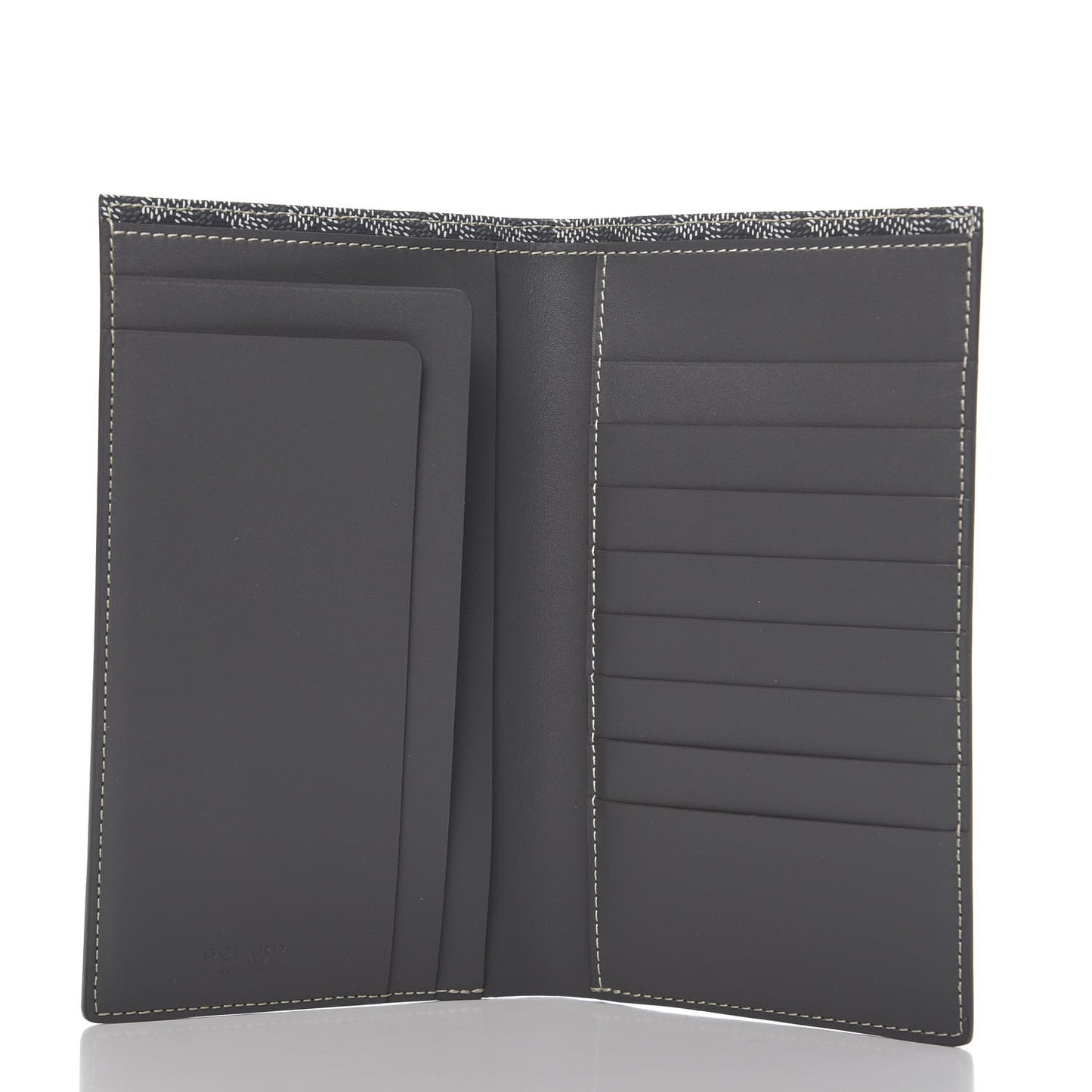 Goyardine Long Bi-Fold Wallet Grey