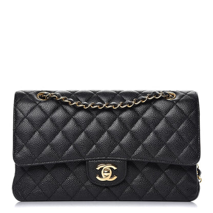 Chanel Caviar Quilted Medium Double Flap Black 1 of 9