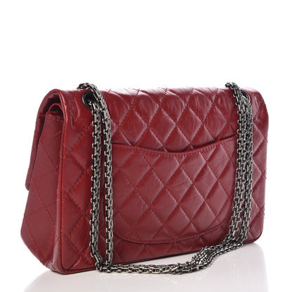 Chanel Aged Calfskin Quilted 2.55 Reissue 226 Flap Red 3 of 12