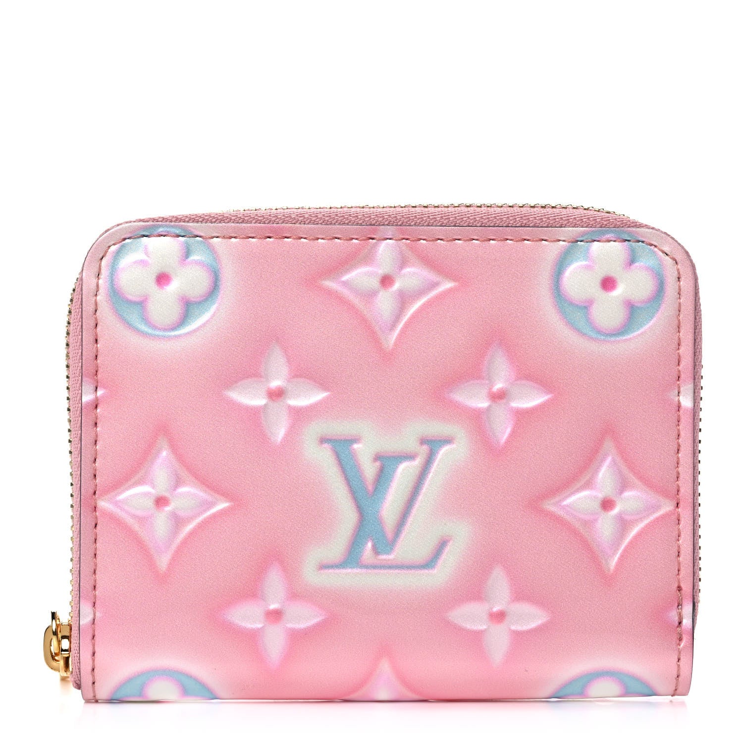 Louis Vuitton Vernis Valentine Zippy Coin Purse Light Pink Neon 1 of 8