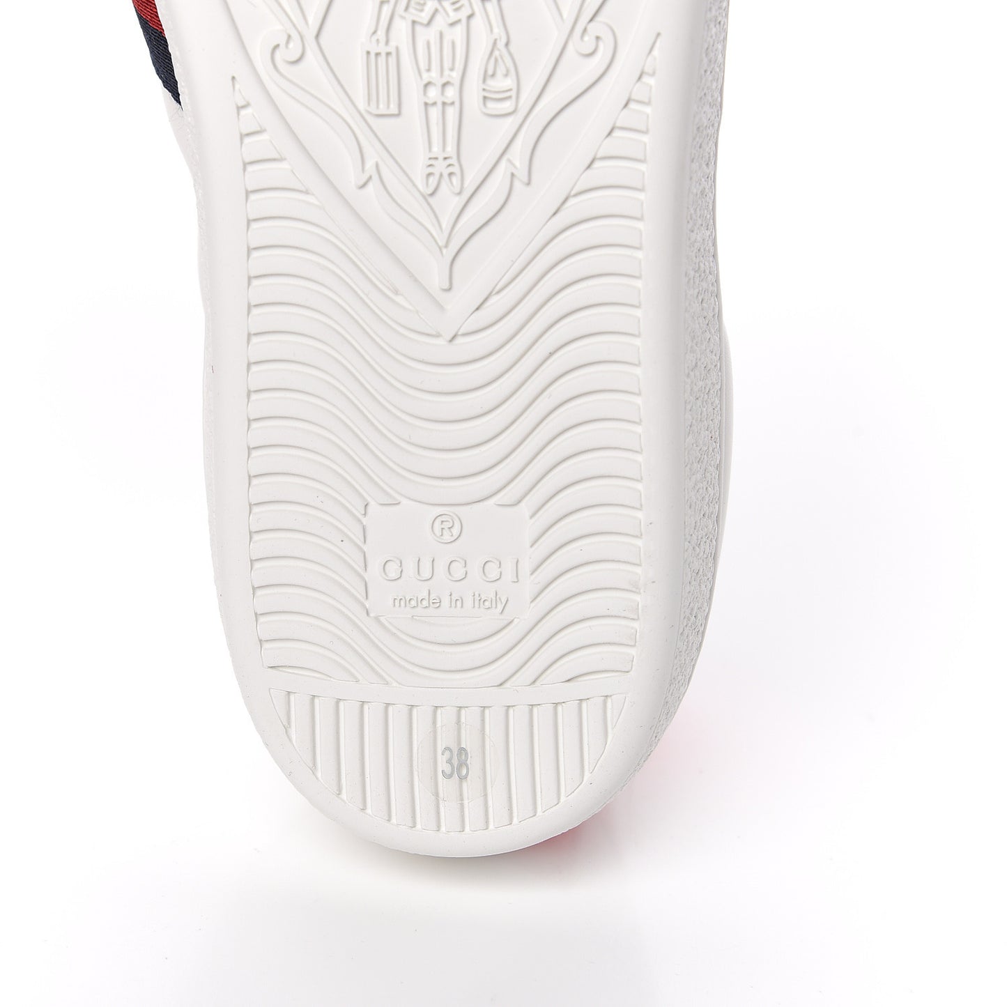 Calfskin Ayers Blind For Love Embroidered Womens Ace Sneakers 38 White