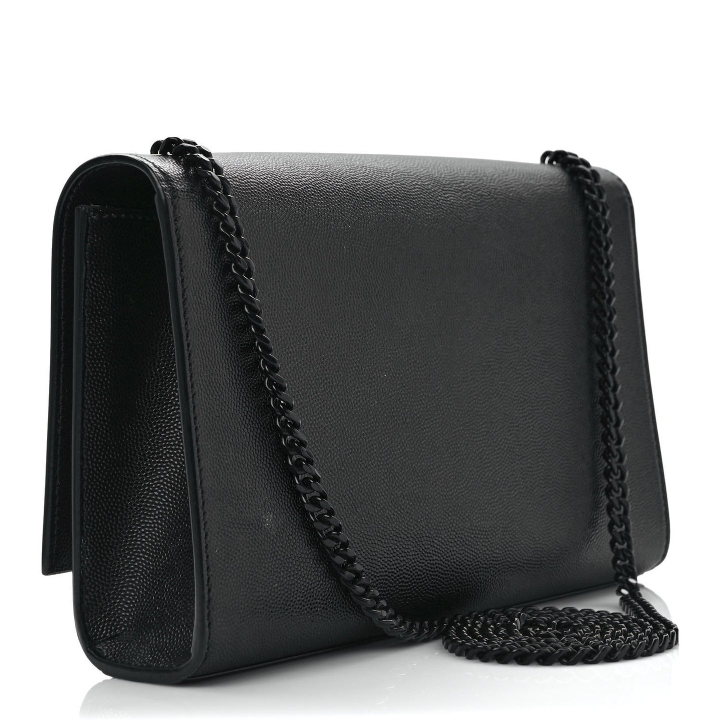 Grain De Poudre Medium Classic Monogram Kate Satchel Black