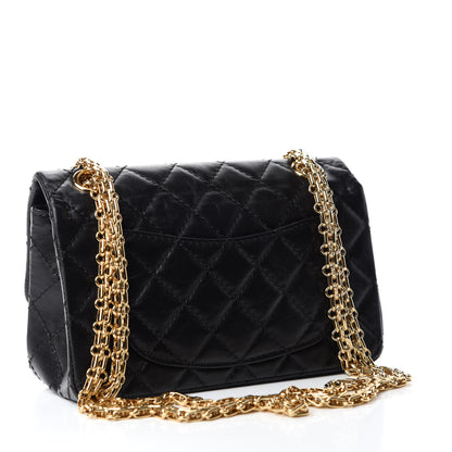 Chanel Aged Calfskin Quilted 2.55 Reissue Mini Flap Black 3 of 10