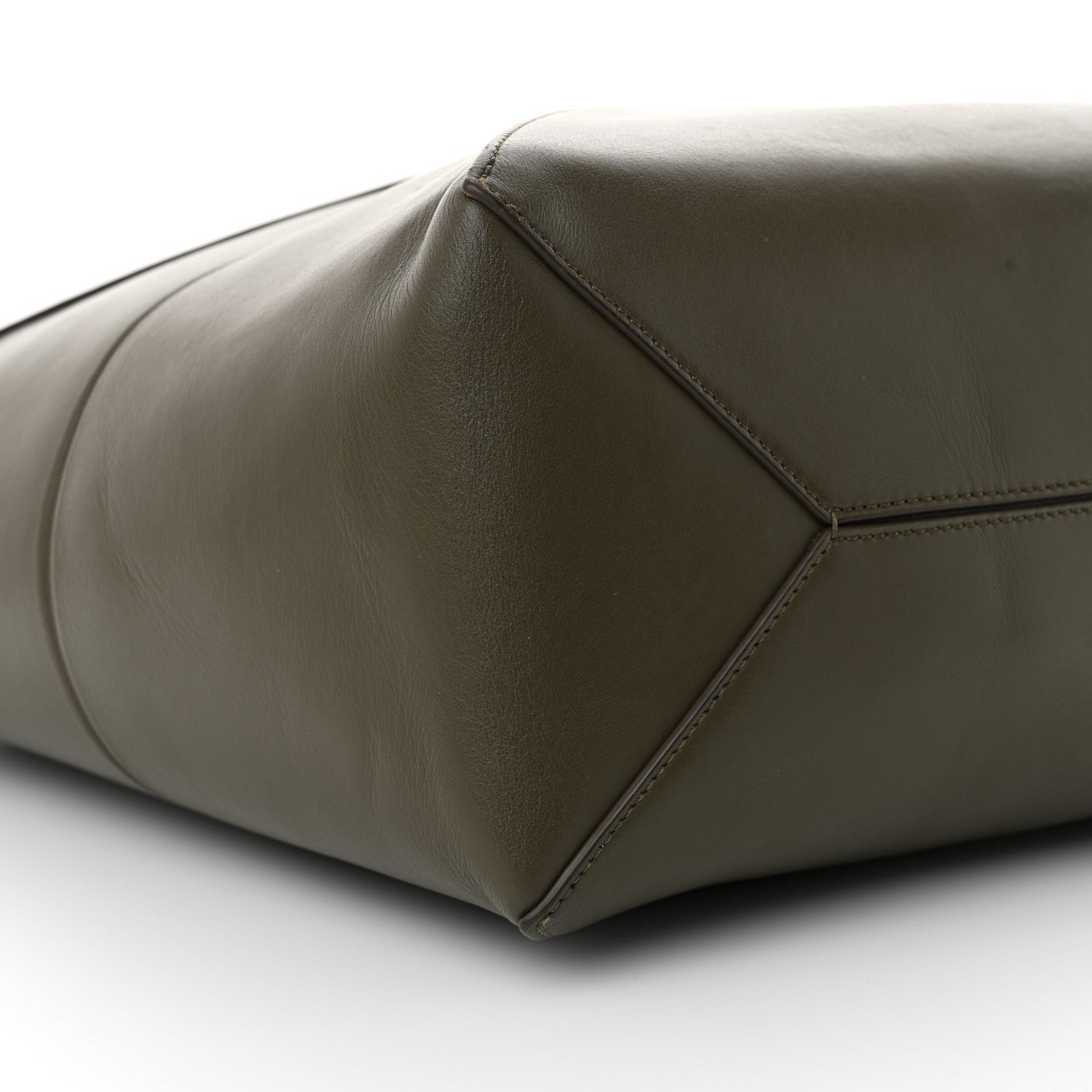 Loewe Shiny Calfskin Medium Puzzle Fold Tote Umber 8 of 10