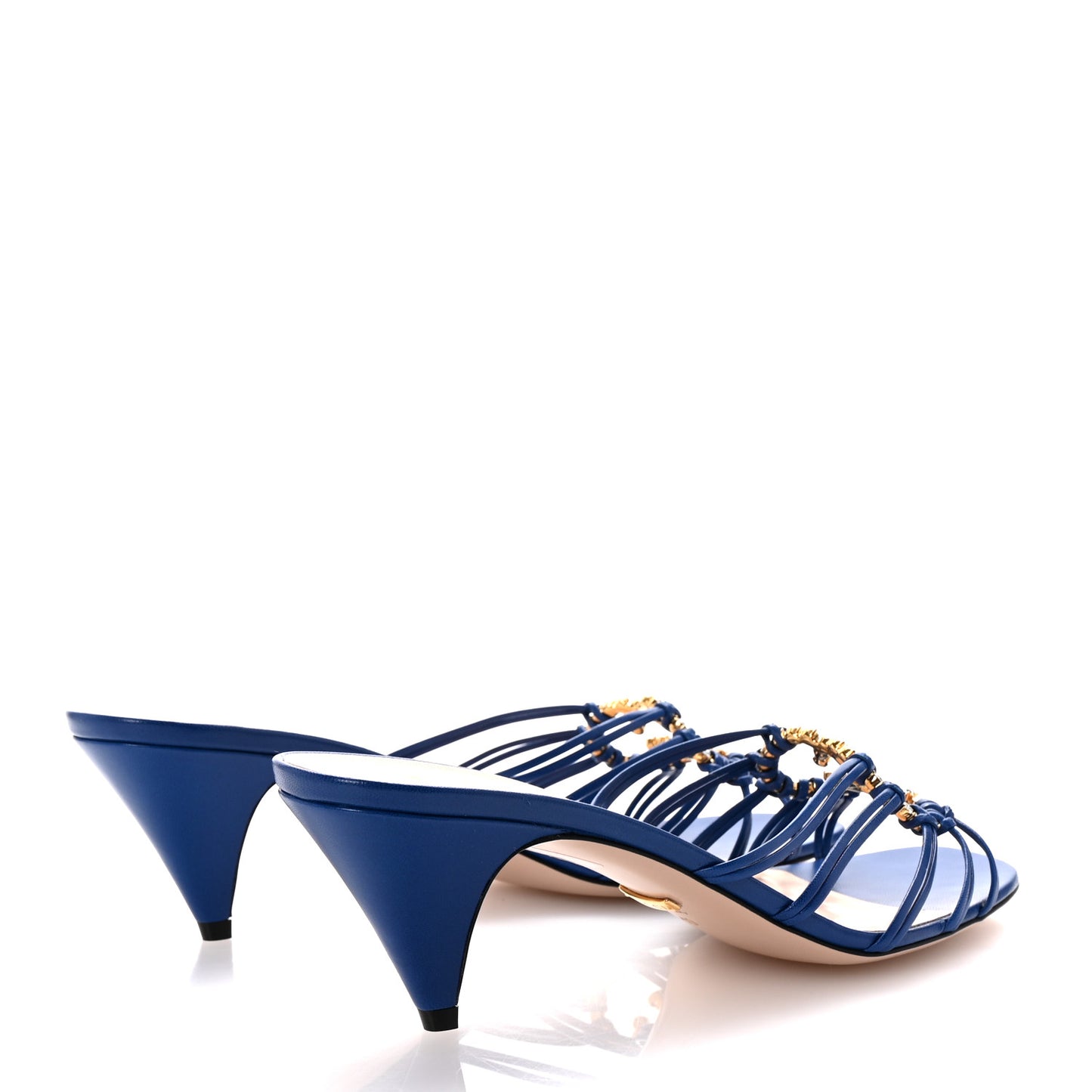 Malaga Kid Crystal GG Isa Ankle Strap 55mm Sandals 40 Rio Blue