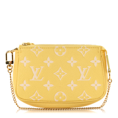 Louis Vuitton Empreinte Monogram Mini Pochette Accessories Lemon Curd Yellow 1 of 7