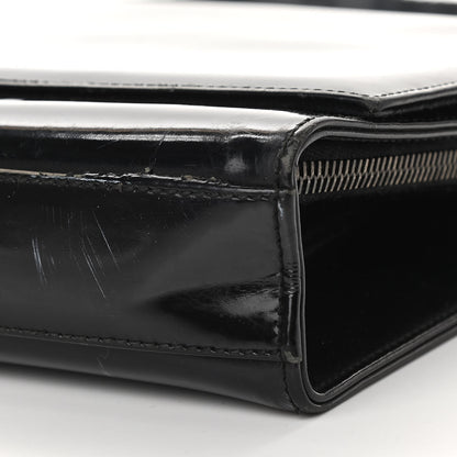 Gucci Patent Web Shoulder Bag Black 10 of 17