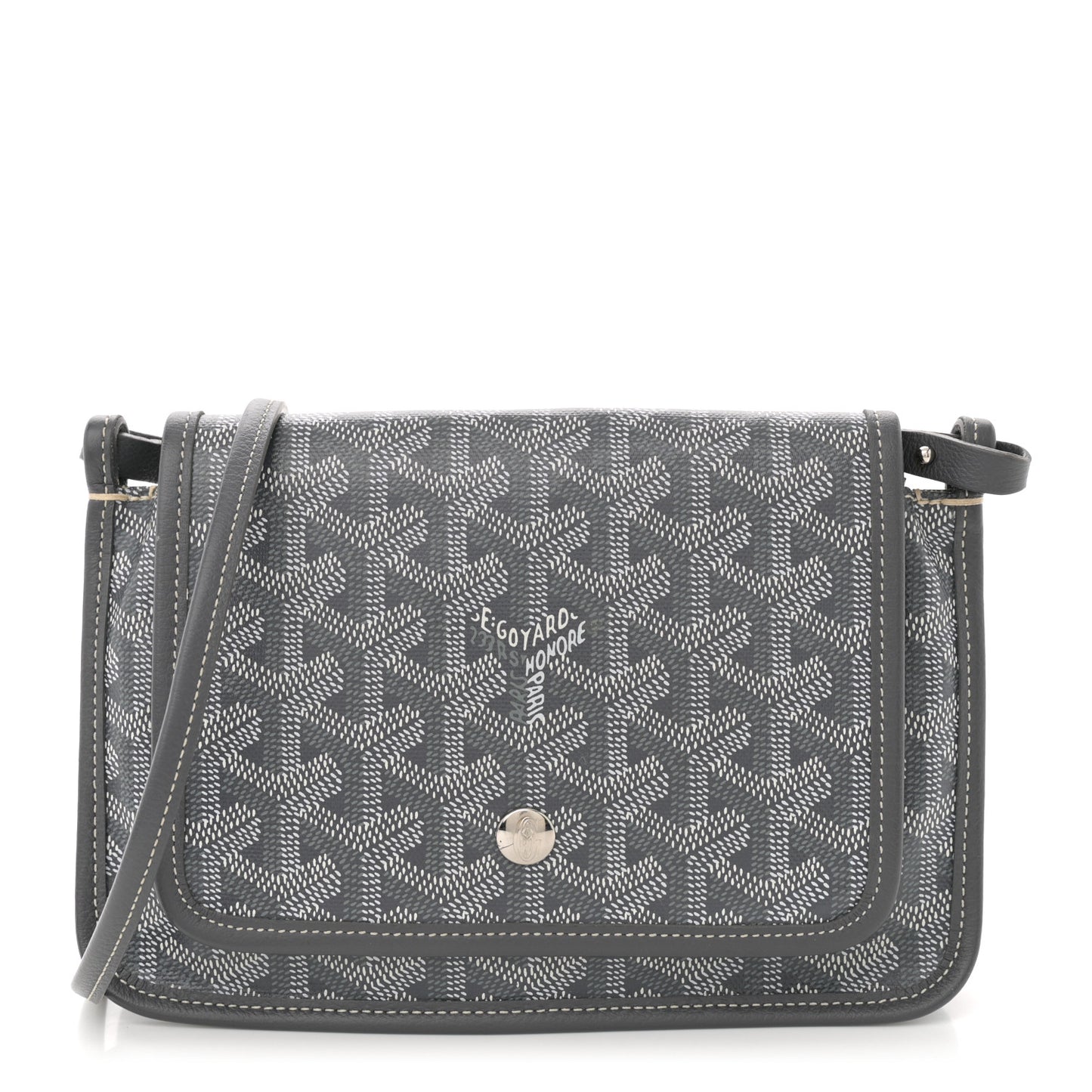Goyardine Plumet Wallet Clutch Grey