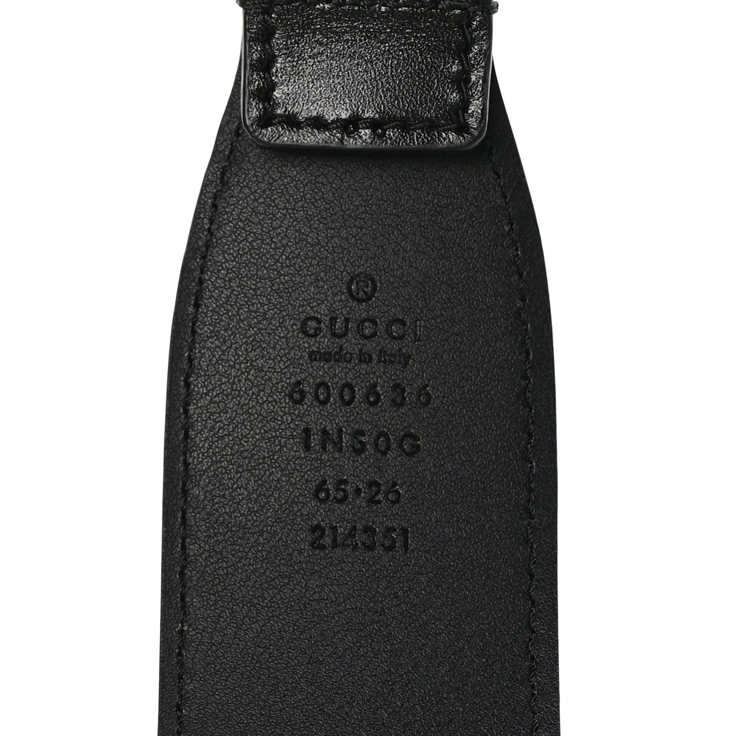 Efesto Leather Horsebit 25mm Belt 65/26 Black