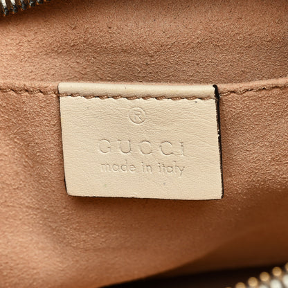 Gucci Calfskin Matelasse Small GG Marmont Chain Shoulder Bag White 6 of 8