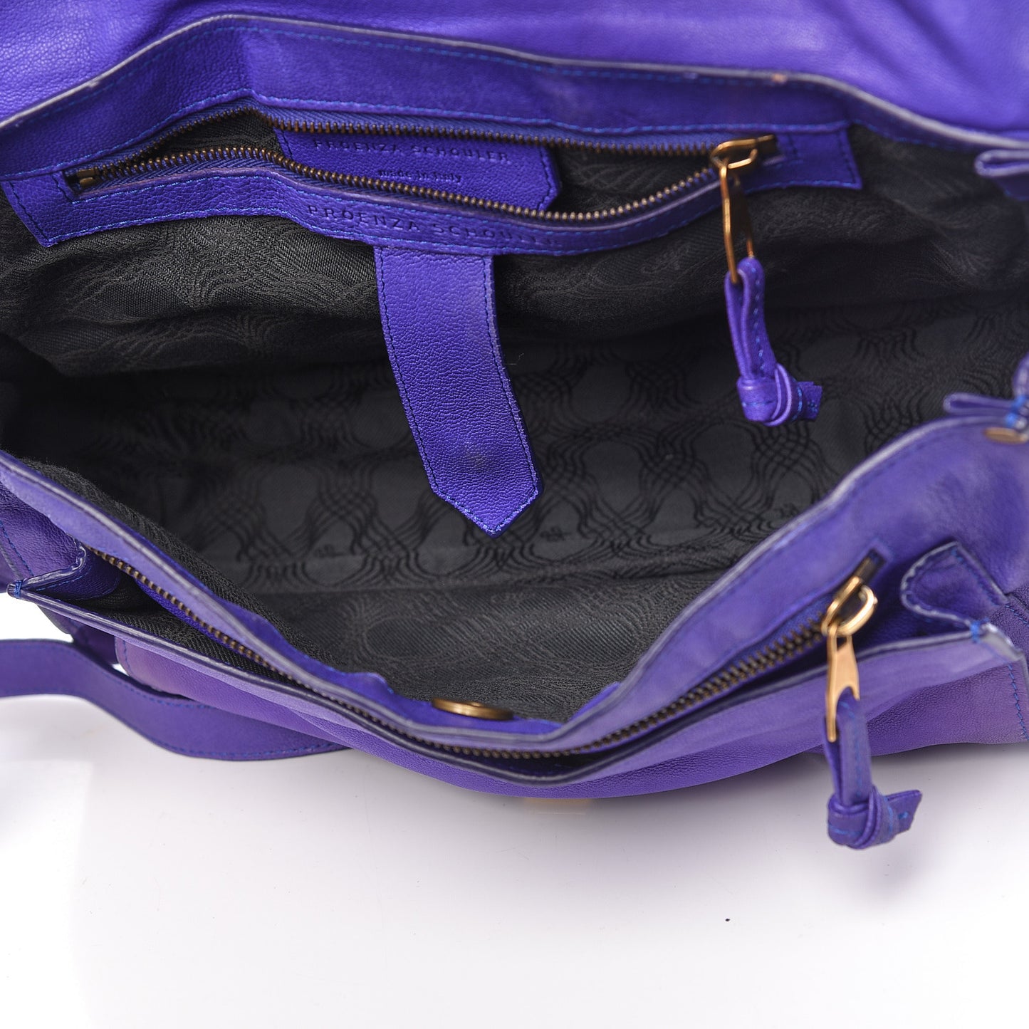 Lambskin Medium PS1 Satchel Purple Rain