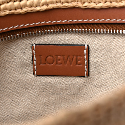 Loewe Calfskin Raffia Paulas Ibiza Pochette Bag Natural Tan 6 of 9
